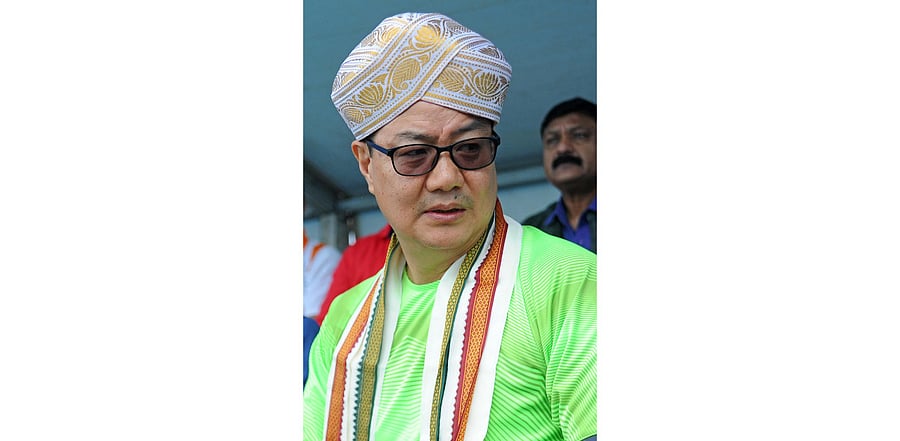 Union Sports and Youth Affairs Minister Kiren Rijiju. Credit: DH File Photo/Pushkar V