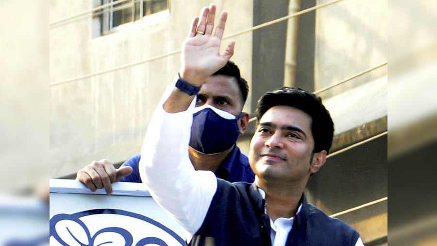 Trinamool Congress MP and nephew of WB Chief Minister Mamata Banerjee, Abhishek Banerjee. Credit: PTI Photo