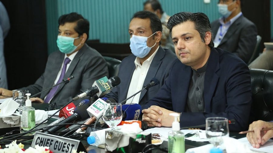 Pakistan's Minister for Industries Hammad Azhar. Credit: Twitter/@Hammad_Azhar