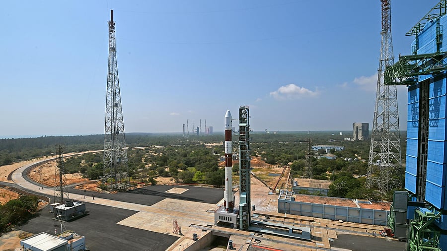 ISRO's PSLV-C51 carrying Amazonia-1 and 18 other satellites. Credit: ISRO/ Twitter