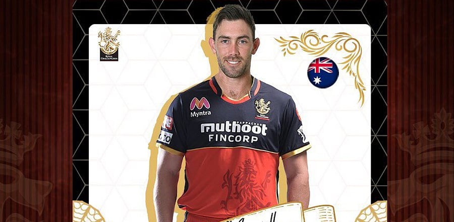 RCB allrounder Glenn Maxwell. Credit: Instagram Photo/@royalchallengersbangalore