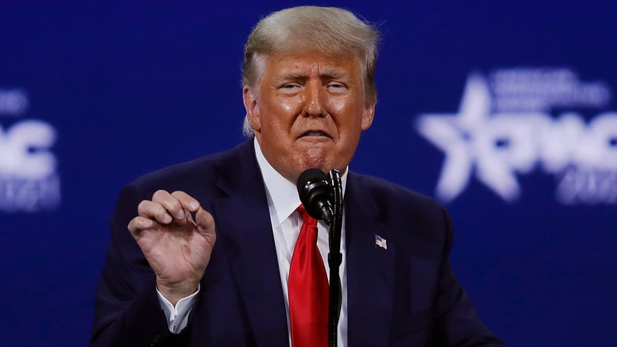 Former US president Donald Trump. Credit: Reuters Photo