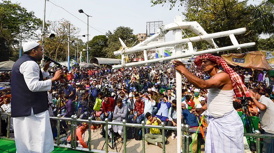 Indian Secular Front (ISF) leader Pirzada Abbas Siddiqui. Credit: PTI Photo