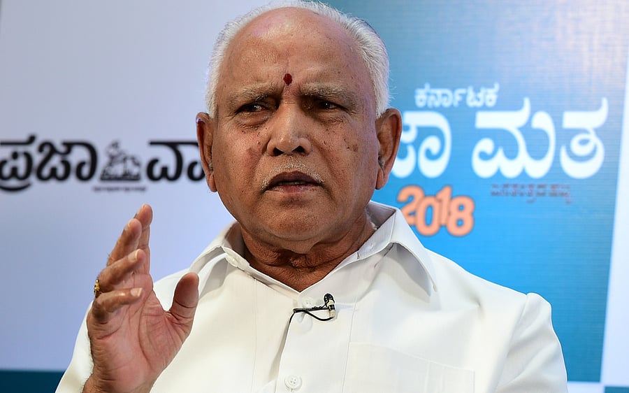 Karnataka Chief Minister BS Yediyurappa. Credit: DH File Photo