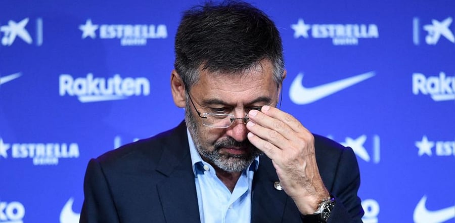Barcelona's ex-president Josep Maria Bartomeu. Credit: AFP Photo