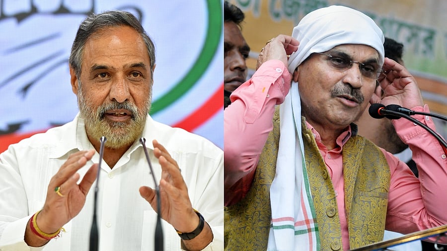 Congress leader Anand Sharma (L) and West Bengal Congress Chief Adhir Ranjan Chowdhury (R). Credit: PTI File Photos