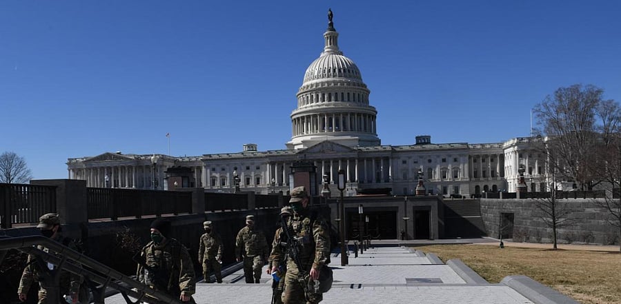 Police said they have bolstered security in Washington after intelligence uncovered a "possible plot to breach the Capitol." Credit: AFP Phtoto