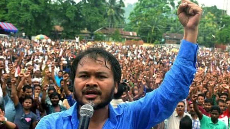 Anti-CAA activist Akhil Gogoi. Credit: Facebook/akhil.gogoi.5832