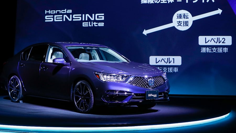 Honda Legend, the Japanese carmaker's self-driving car. Credit: Reuters Photo