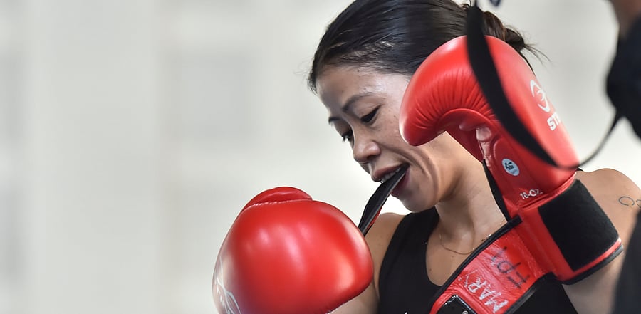 Six-time world champion M C Mary Kom. Credit: PTI Photo