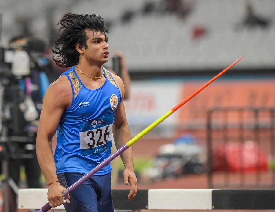 Gold medallist India's Neeraj Chopra. Credit: PTI File Photo
