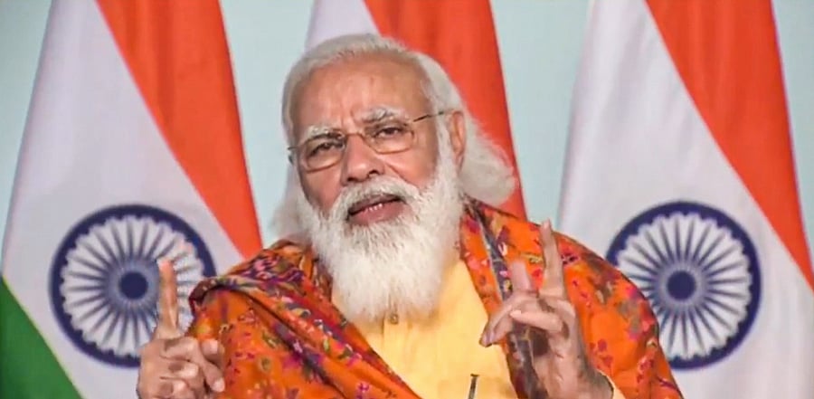 The Prime Minister's Sunday rally is said to be culmination of the 'Parivartan Yatra' launched by the saffron party. Credit: PTI Photo