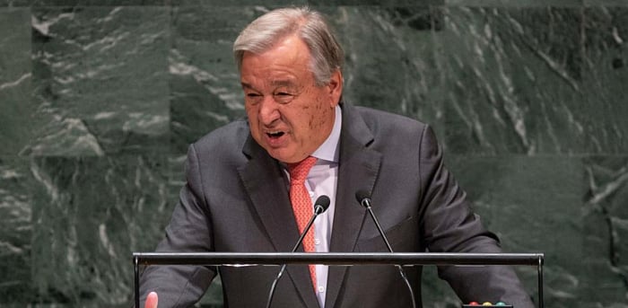 UN Secretary-General Antonio Guterres. Credit: AFP photo.