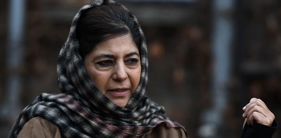 Peoples Democratic Party (PDP) leader and former chief minister of Jammu and Kashmir Mehbooba Mufti. Credit: AFP photo.