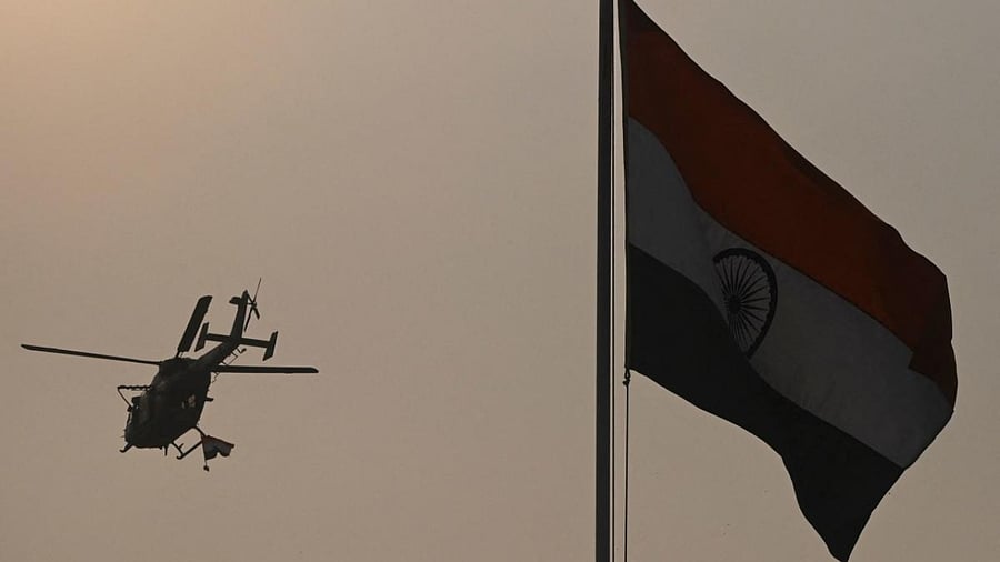 Indian Army personnel perform during a function to commemorate the 50 years of Indo-Pakistani War for the independence of Bangladesh, in Kolkata on March 10, 2021. Credit: AFP Photo