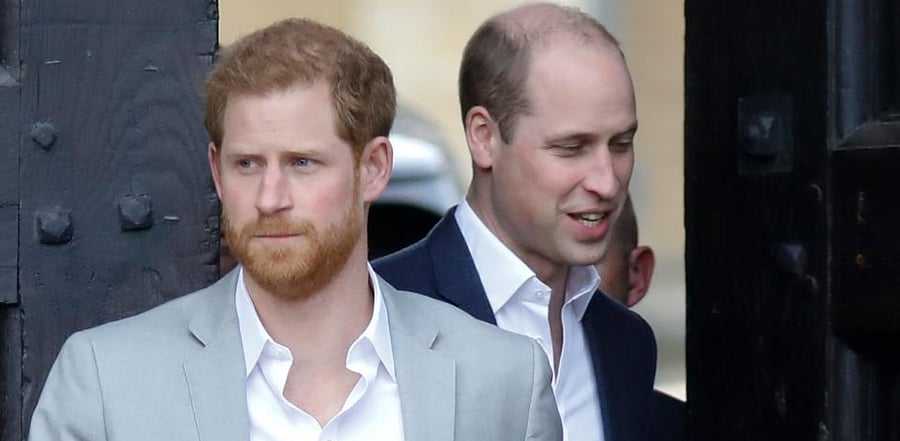 Britain's Prince Harry (L) and Prince William (R). Credit: AFP Photo