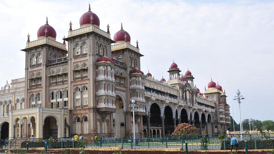 A view of Mysuru Palace. DH File Photo