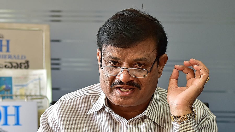 R R Nagar MLA Muniratna. Credit: DH File Photo