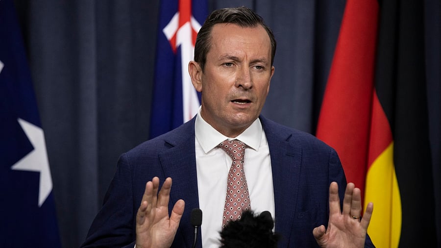 Western Australia state Premier Mark McGowan. Credit: Getty.