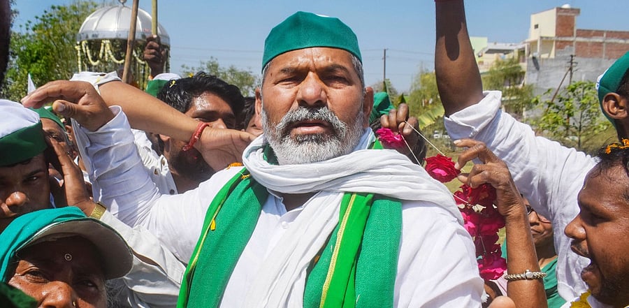 The BKU spokesperson claimed the three central laws will lead to the closure of all small-time neighbourhood shops. Credit: PTI Photo