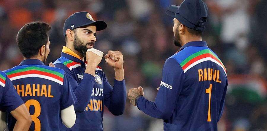 ndia's Virat Kohli and KL Rahul. Credit: Reuters Photo