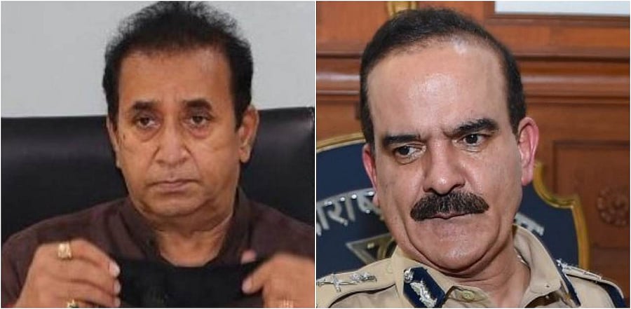 Anil Deshmukh (L) and Param Bir Singh (R). Credit: DH and PTI File Photos