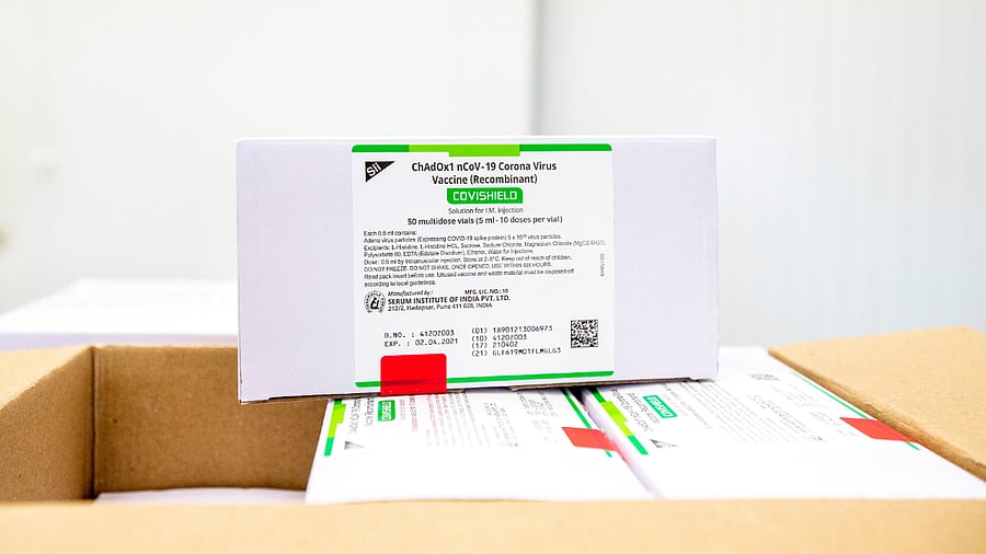 Boxes of some of the first 500,000 of the 2-million AstraZeneca coronavirus disease (Covid-19) vaccine doses. Credit: Reuters Photo
