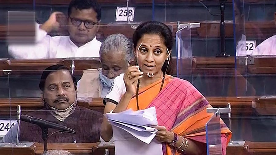 The government should consider slashing this high excise duty, NCP MP Supriya Sule said. Credit: PTI file photo.