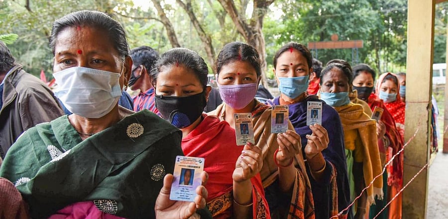 When the counting of votes takes place on May 2, it will be interesting to see who comes to power in Assam, a state with tremendous linguistic and religious diversity. Credit: PTI Photo
