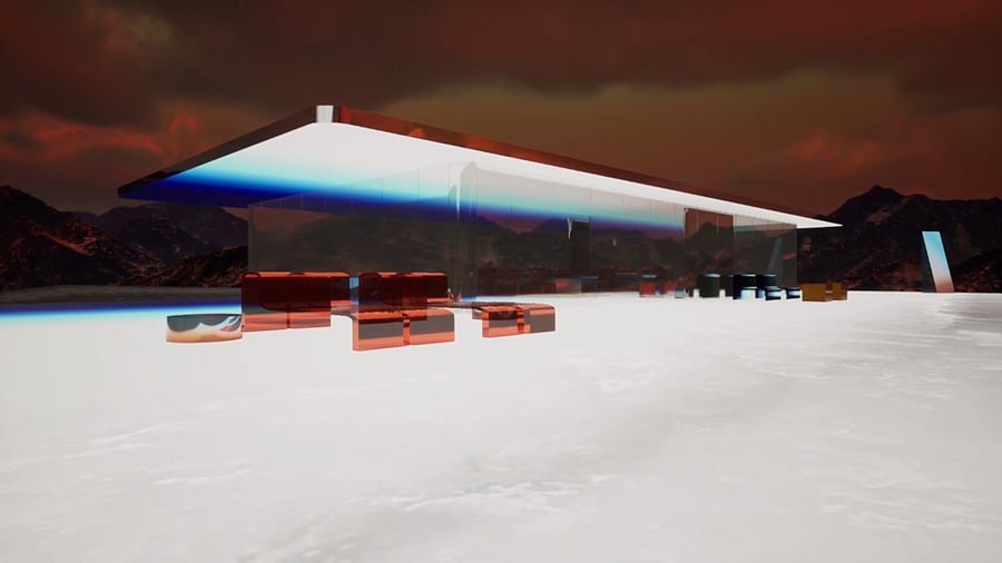 A view of the 'Mars House' created by Krista Kim. Credit: SuperRare/kristakim.