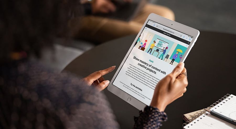 Teachers Portfolio, a special programme for educators to learn new tools available on Apple products. Credit: Apple