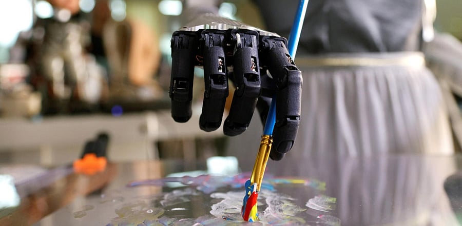 Sophia the robot to auction off her AI artwork. Credit: Reuters Photo