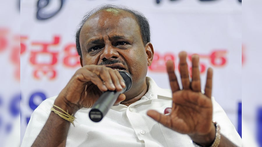 JD(S) leader H D Kumaraswamy. Credit: PTI Photo