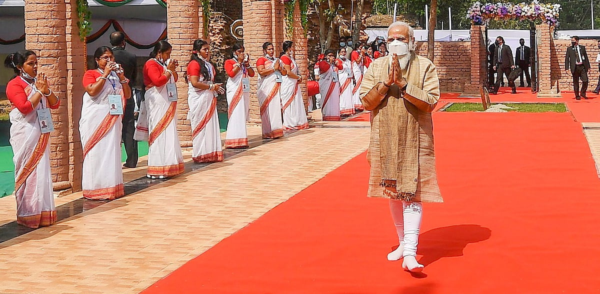 Matua Temple Ritual Narendra Modi offers prayer at Matua temple in Bangladesh