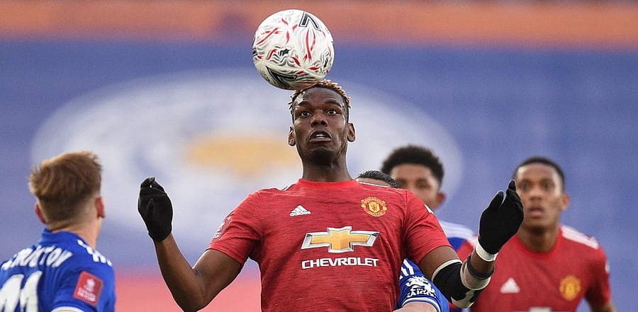 Pogba missed 10 games for United after sustaining a hamstring injury in February. Credit: Reuters Photo