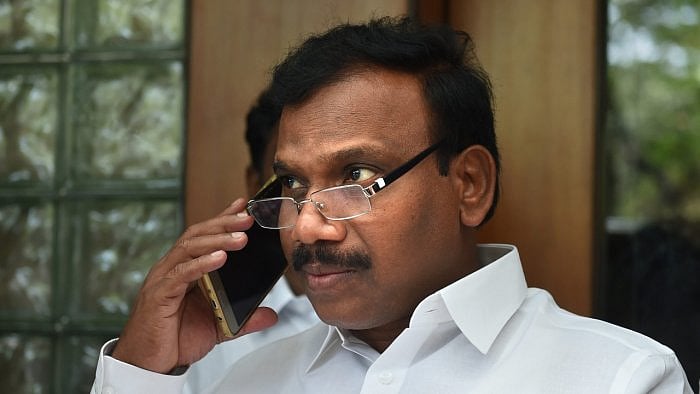DMK leader and Nilgiri Constituency MP A Raja. Credit: PTI Photo