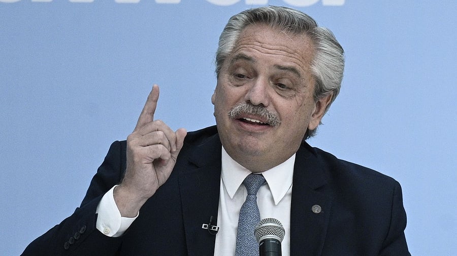 Argentina's President Alberto Fernandez. Credit: AFP Photo