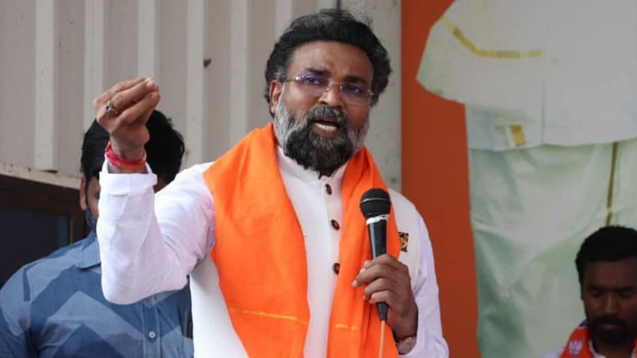 Karnataka Social Welfare Minister B Sriramulu. Credit: Facebook/Sriramulubjp