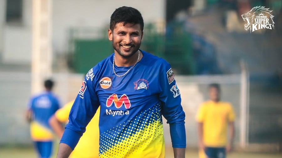Chennai Super Kings bowler Krishnappa Gowtham. Credit: Twitter/@ChennaiIPL