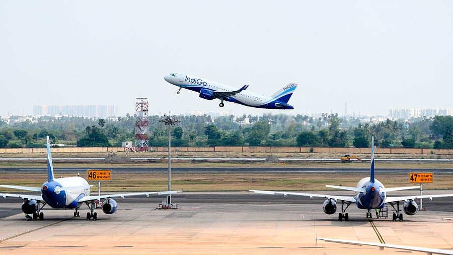 An Indigo flight. Credit: AFP Photo