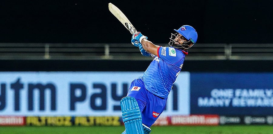 Delhi Capitals batsman Rishabh Pant plays a shot during the Indian Premier League. Credit: PTI Photo