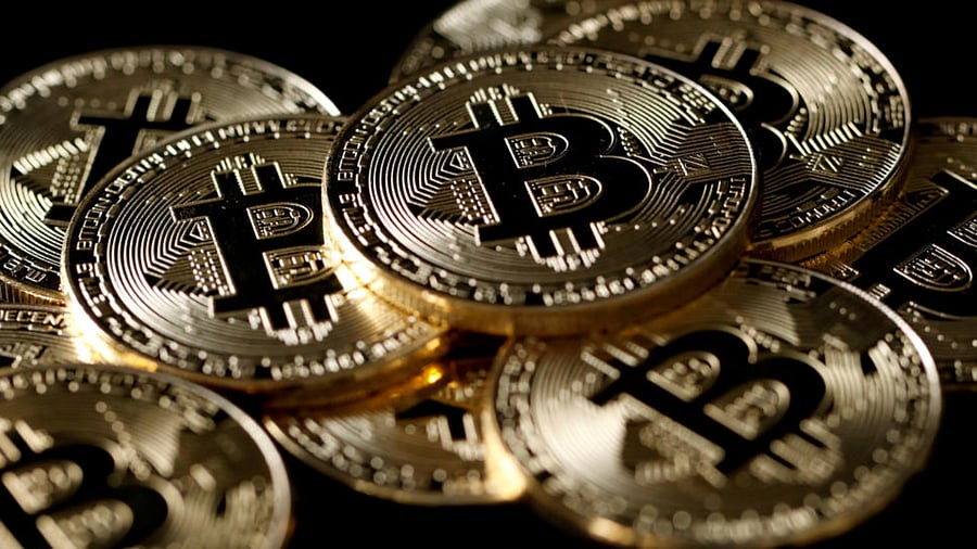 A collection of bitcoin. Credit: Reuters File Photo