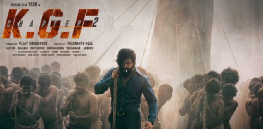 Yash in 'KGF Chapter 2'. Credit: Twitter/@KGFChapter2