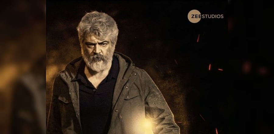 Ajith Kumar in 'Nerkonda Paarvai'. Credit: Imdb