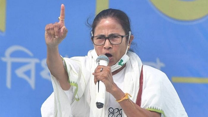 Mamata Banerjee at an electionr rally. Credit: PTI Photo