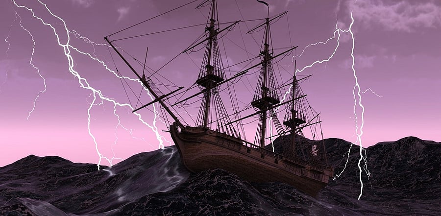 Obscure records show a ship called the Sea Flower, used by the pirates after they ditched the Fancy. Credit: Pixabay Photo
