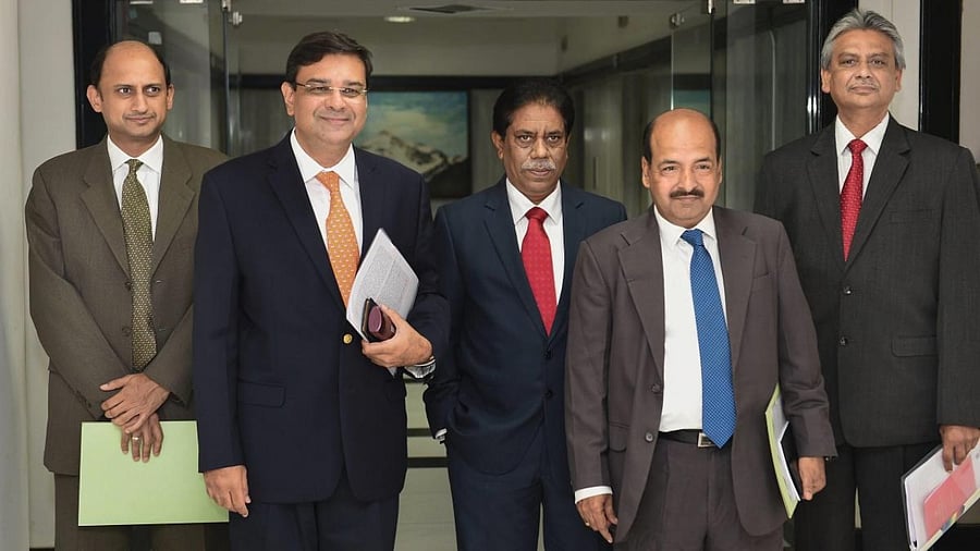 BP Kanungo (centre). Credit: PTI file photo.