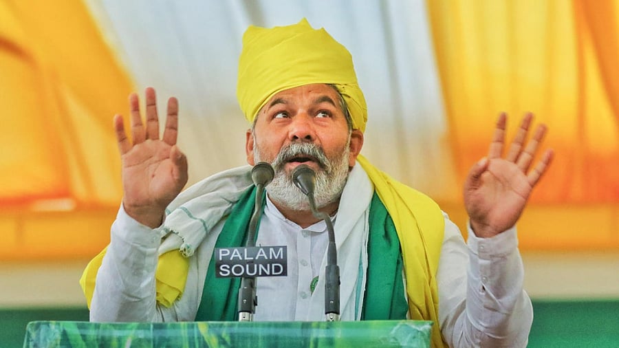 Rakesh Tikait. Credit: PTI file photo.