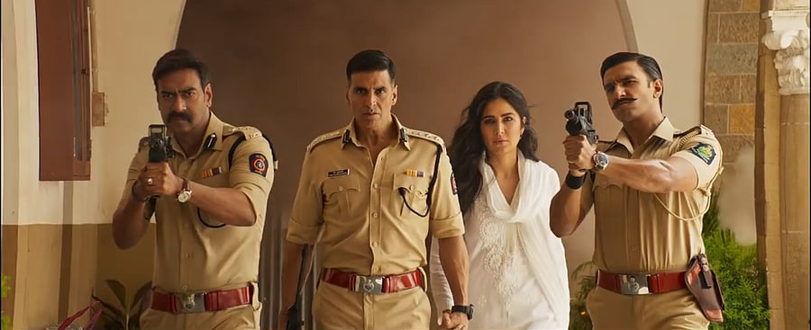 'Sooryavanshi' has an ensemble cast of Ajay Devgn, Akshay Kumar, Katrina Kaif and Ranveer Singh.