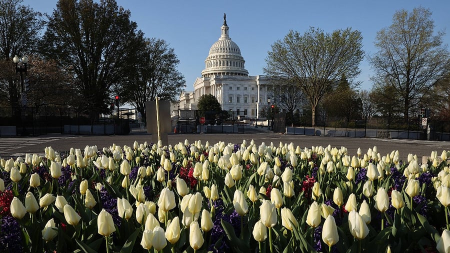 Officer William "Billy" Evans was killed when he and another officer were struck by a vehicle at the security perimeter on April 2. Credit: AFP Photo